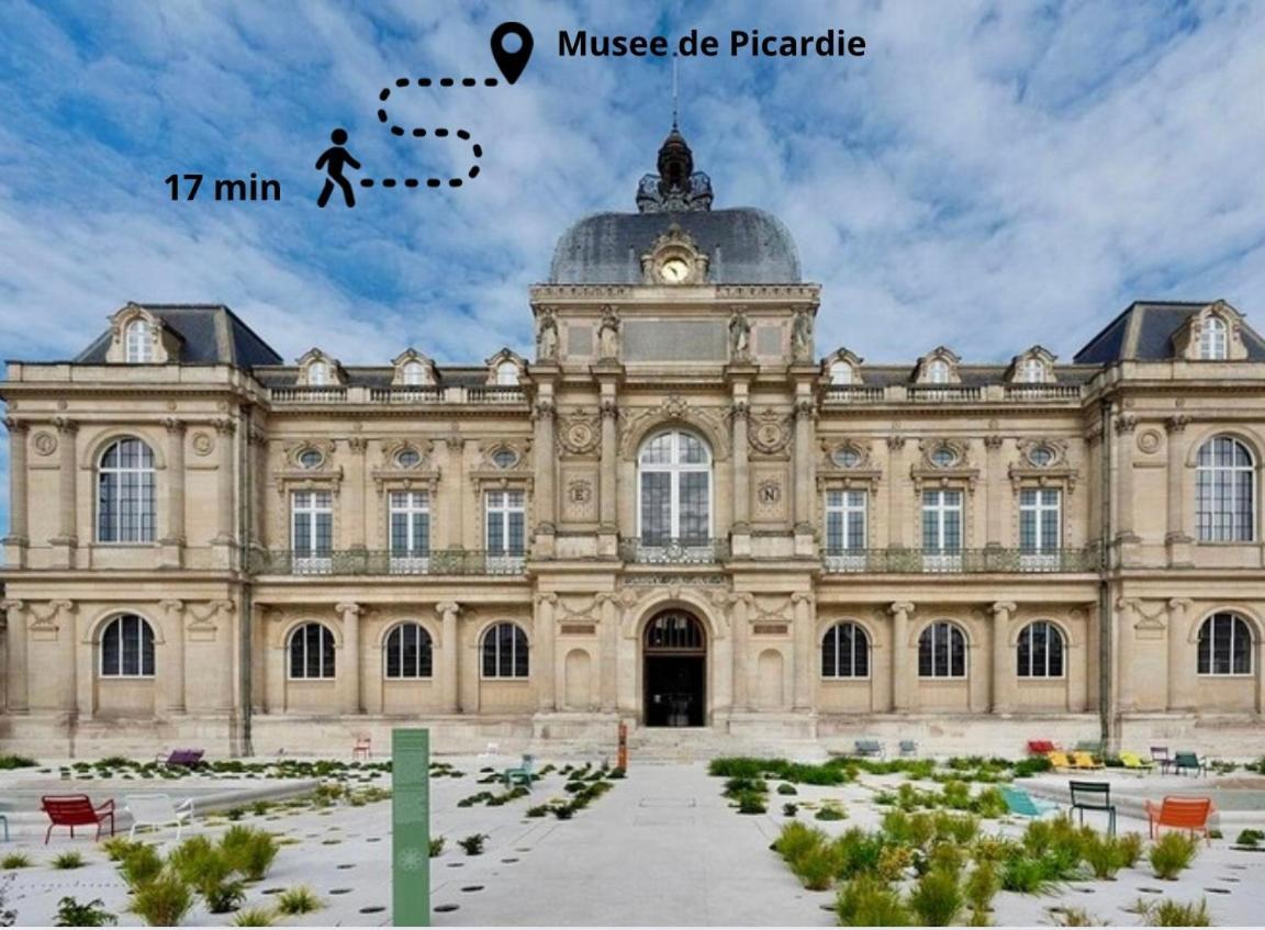 L Amiens Haussmann-Gare-Hortillonnages-Centre-Ville-Wifi Esterno foto