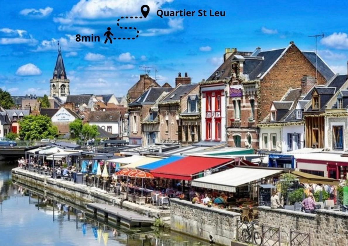 L Amiens Haussmann-Gare-Hortillonnages-Centre-Ville-Wifi Esterno foto